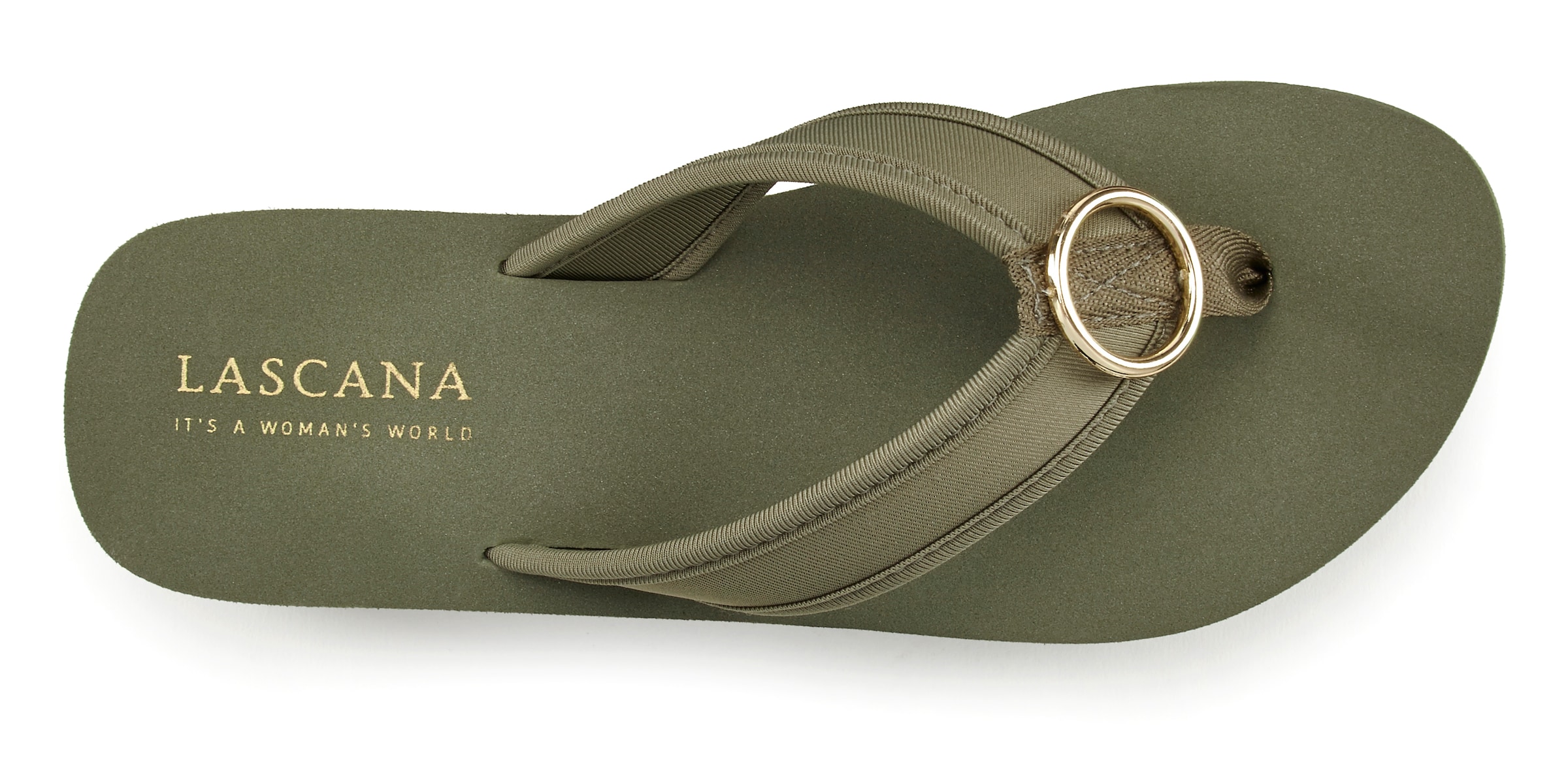 LASCANA Σαγιονάρες διχαλωτές σε πράσινο