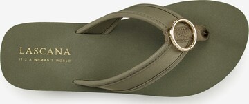 LASCANA T-bar sandals in Green