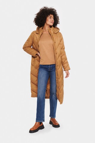 SAINT TROPEZ Winter coat 'Catja' in Beige