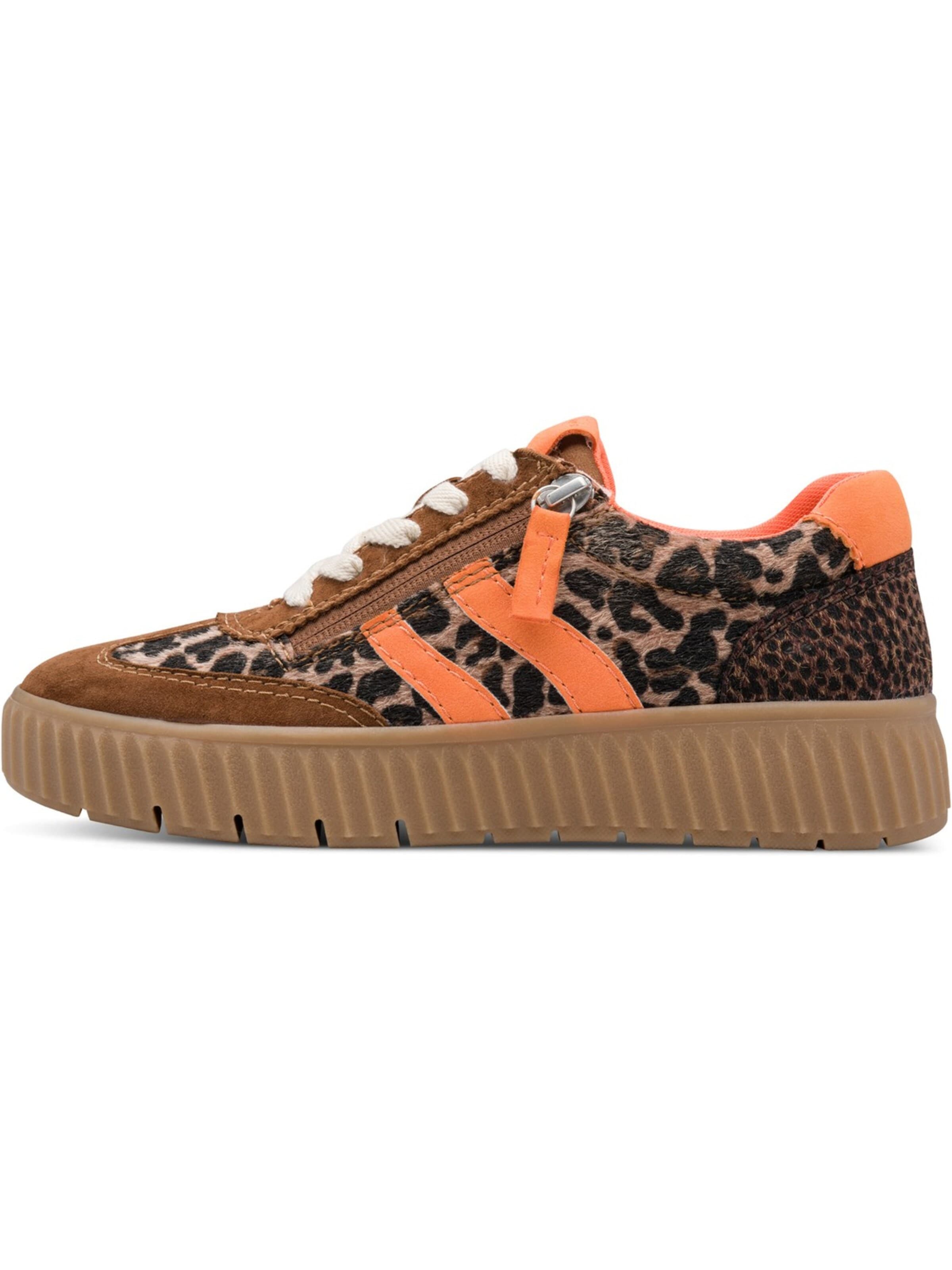 Tamaris Wide Fit Sneaker low 'Tamaris Comfort Jana Shoes Damen Sneaker  cognac'‌‌‌ in Braun: Vorderseite