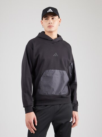 ADIDAS SPORTSWEAR - Sweatshirt de desporto 'City Escape' em preto: frente