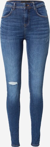 PIECES Skinny Jeans 'KATE' in Blauw: voorkant