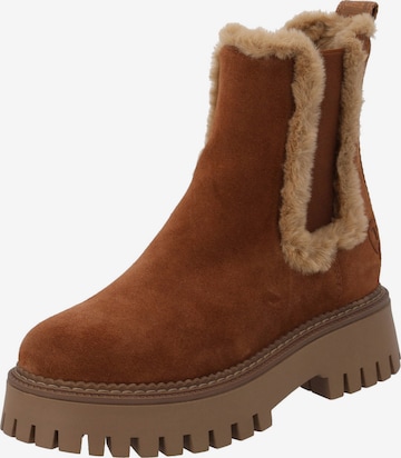 Palado Chelsea boots in Bruin: voorkant