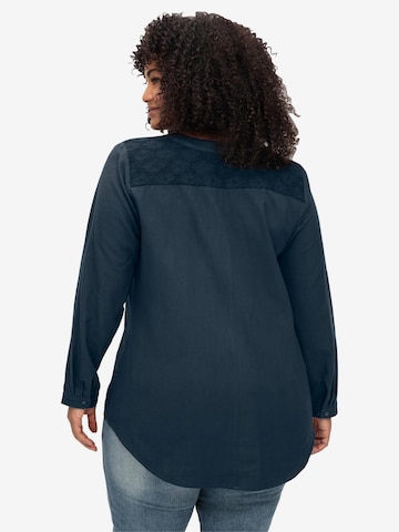 SHEEGO Blouse in Blue