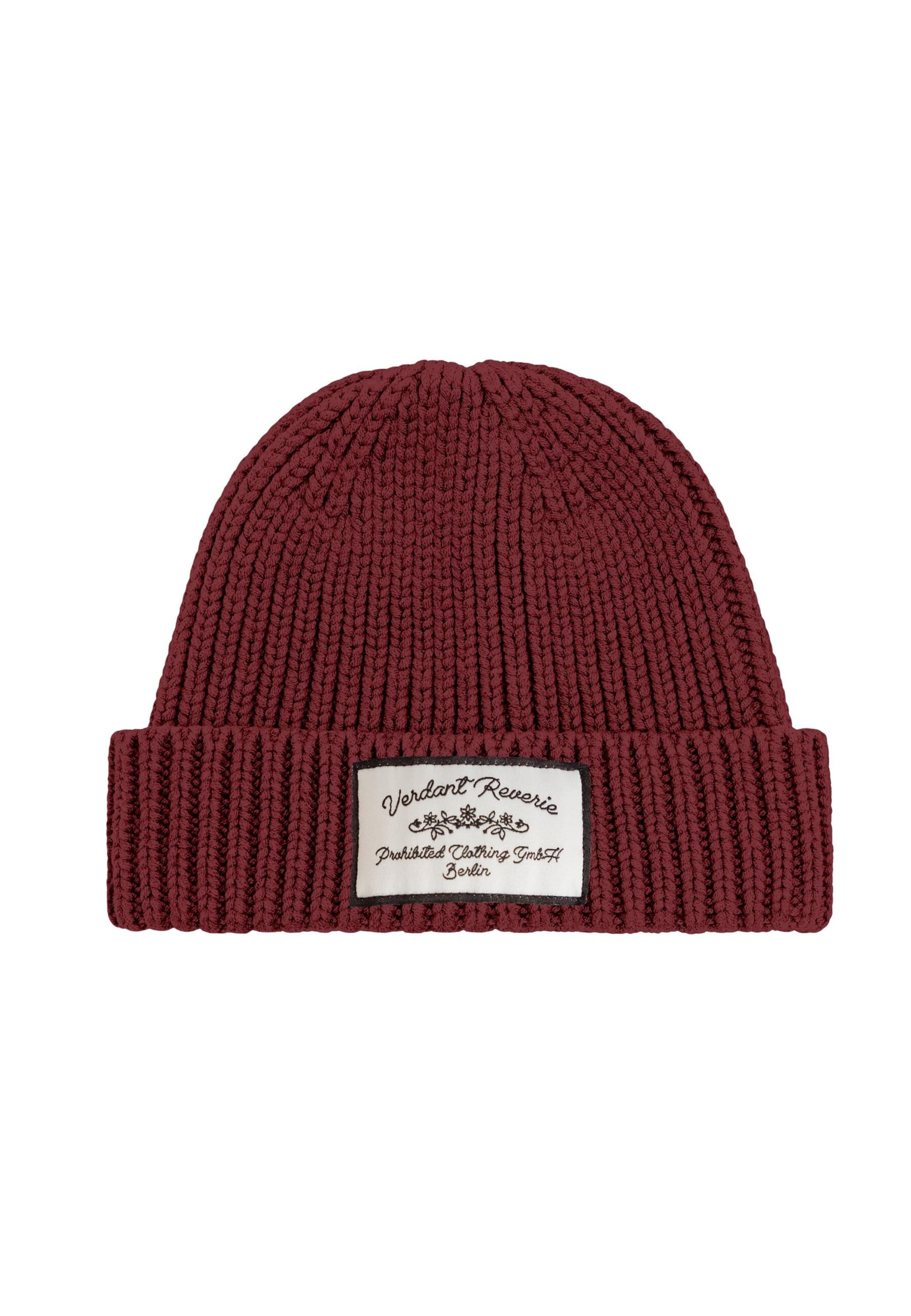Prohibited Čepice 'Verdant Reverie' – červená: přední strana