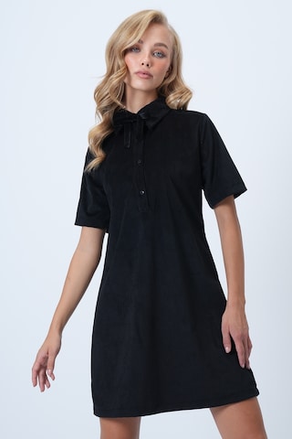 Trend Alaçatı Stili Jurk in Zwart