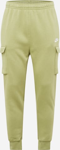 Nike Sportswear Карго панталон в зелено: отпред