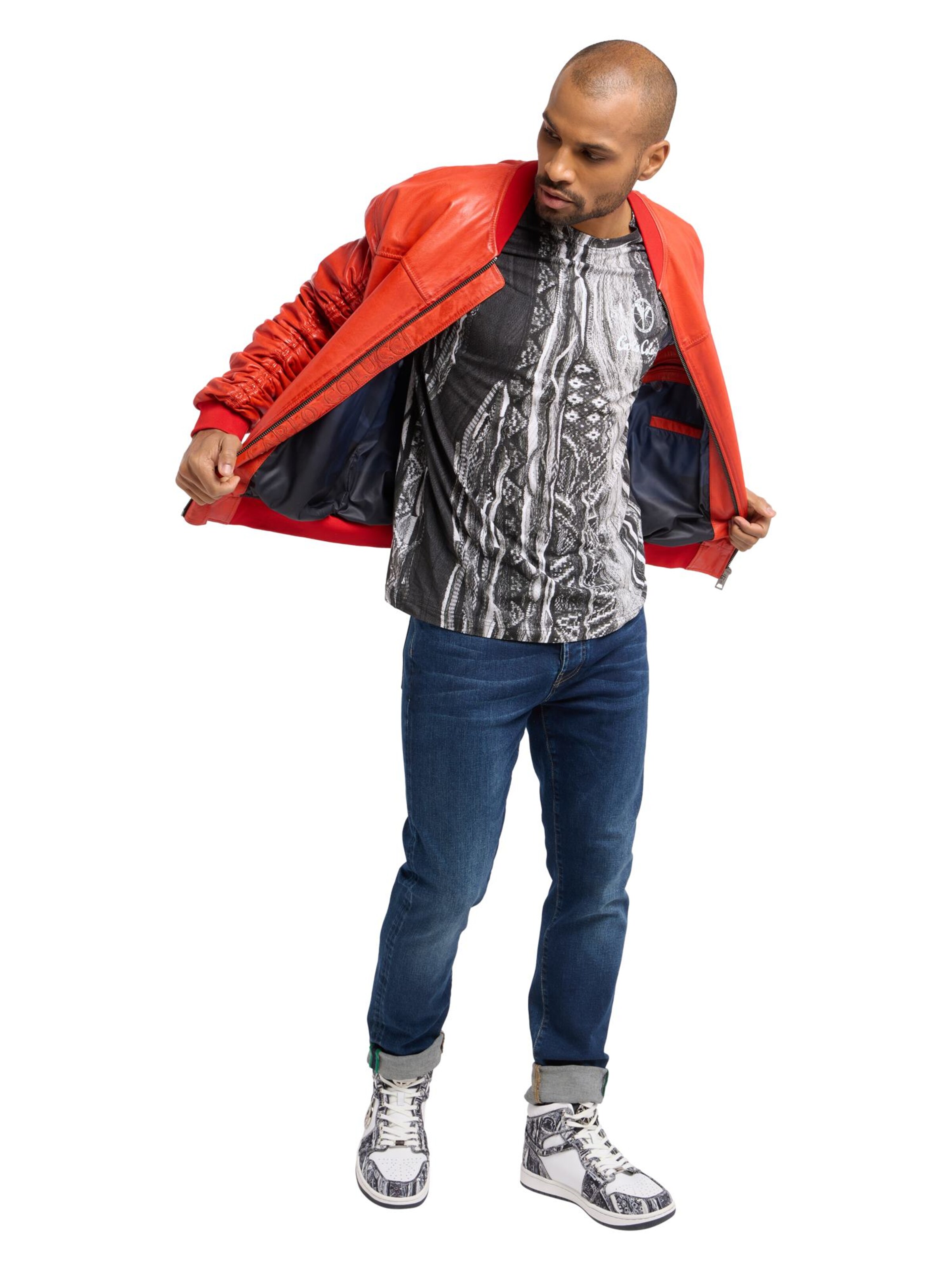 Veste mi-saison 'Desiato' Carlo Colucci en orange