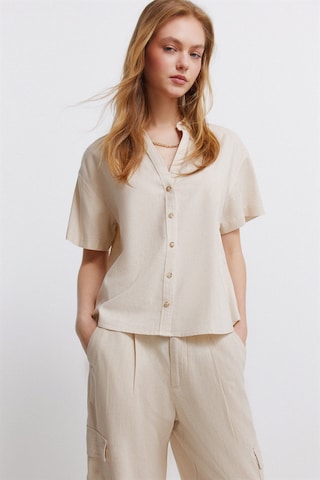 Chemisier Springfield en beige : devant