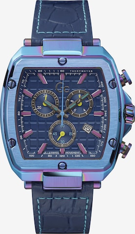 Gc Analoog horloge 'Spirit Tonneau ' in Blauw: voorkant
