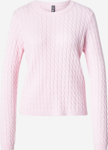 PIECES Sweater 'PCFIA' in Pink: front