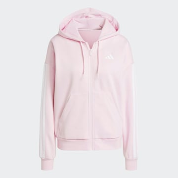 Giacca di felpa sportiva 'Essentials' di ADIDAS SPORTSWEAR in rosa: frontale