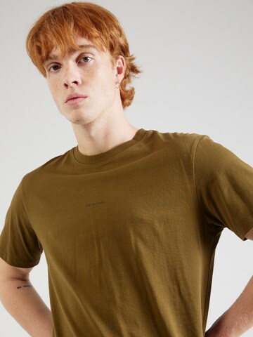 T-Shirt 'ASPEN' SELECTED HOMME en vert