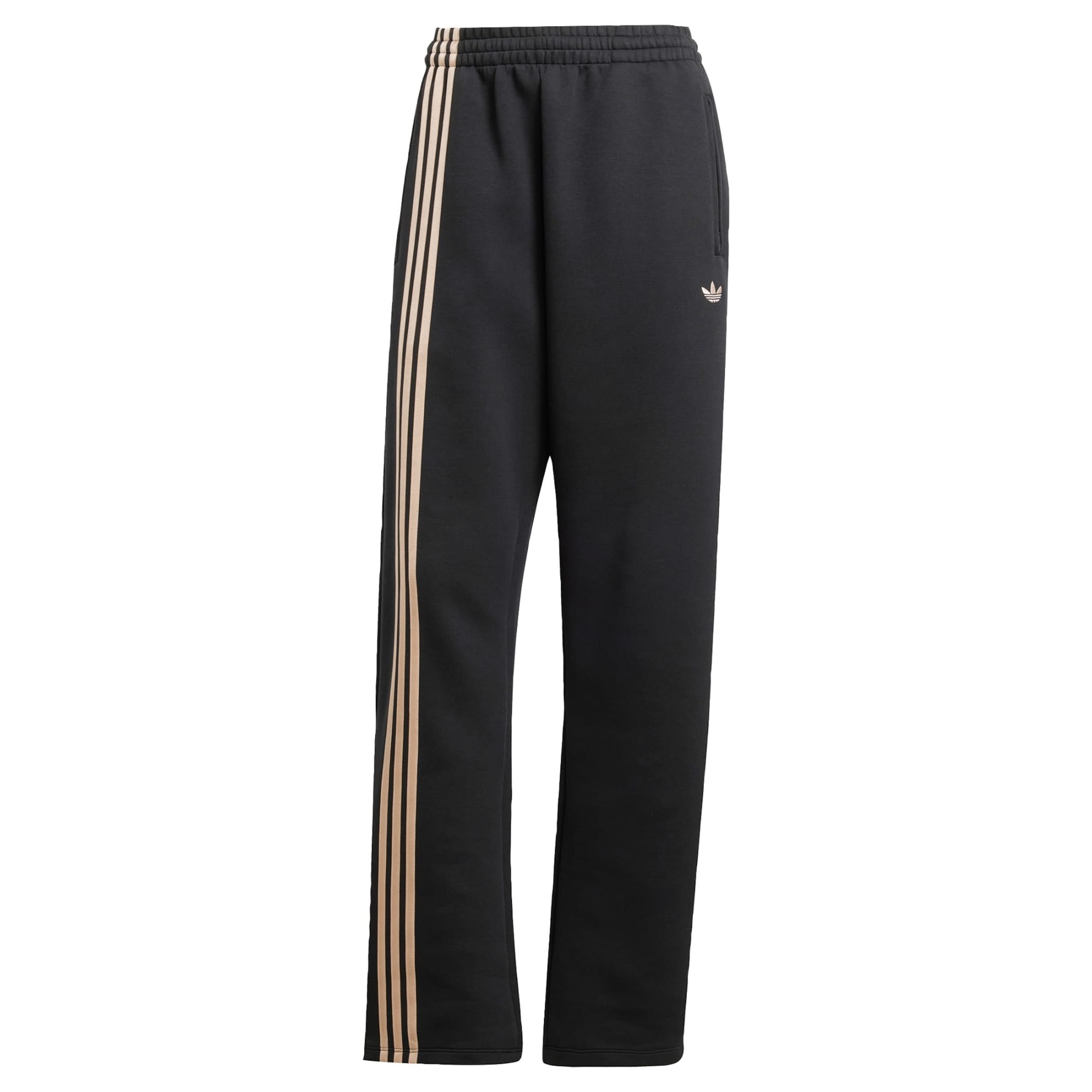 ADIDAS ORIGINALS Loosefit Nadrág 'Oversized 3-Stripes Sweat' - fekete: elől