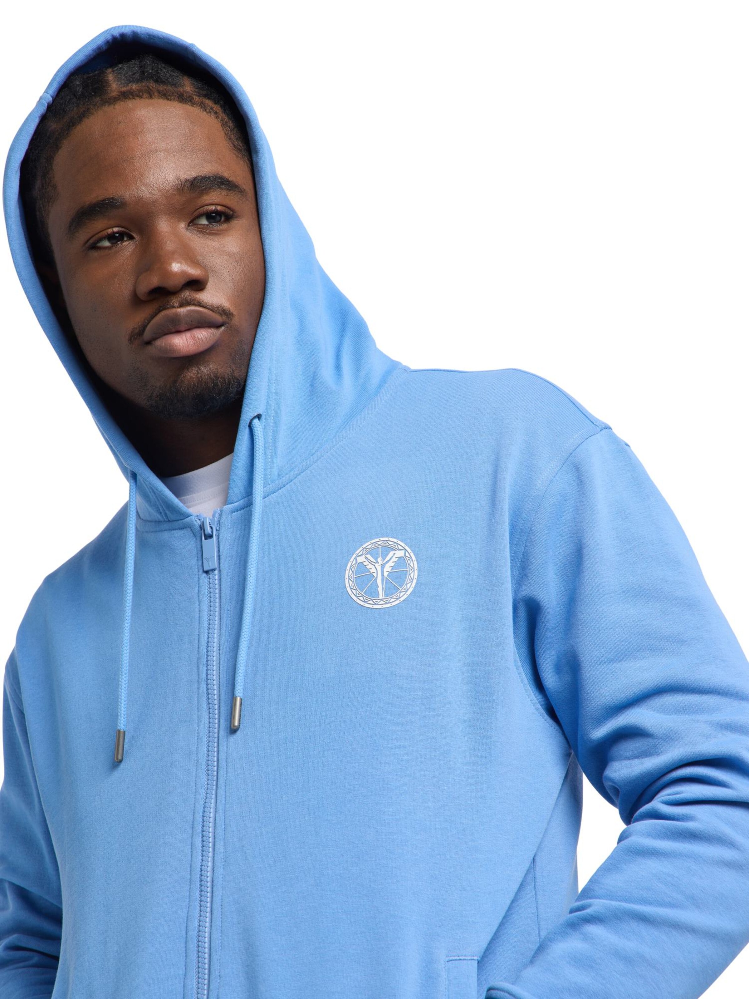 Carlo Colucci Sweatjacke 'Dender' in Blau