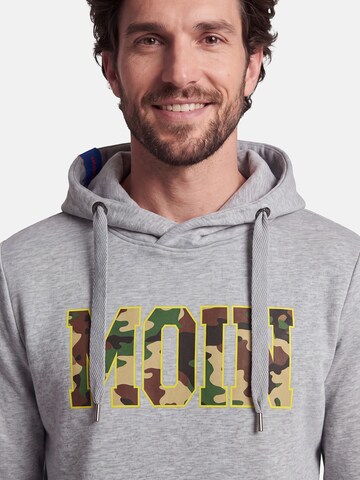 salzhaut Sweatshirt 'Heff - Moin' in Grau: Vorderseite