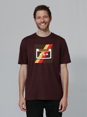 T-Shirt 'Kassette' Watapparel en rouge : devant