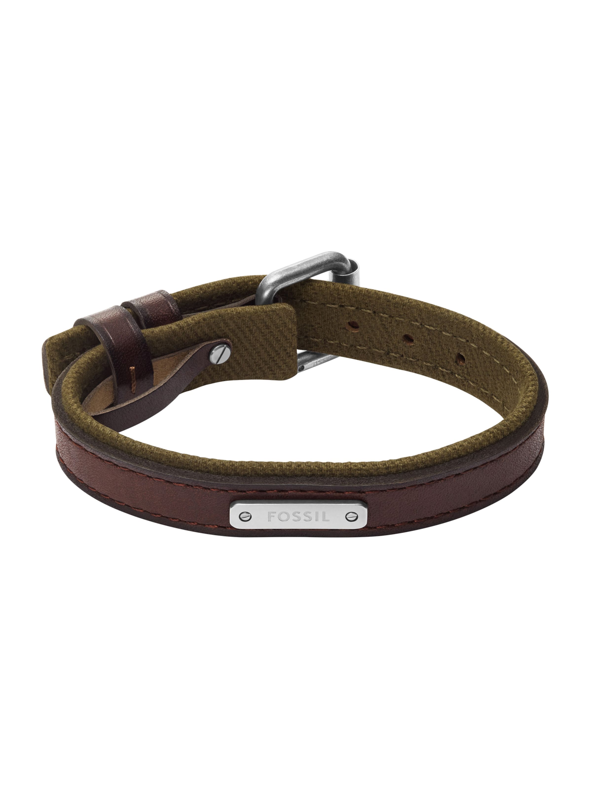 FOSSIL Armbånd 'EVERETT' i brun: forside