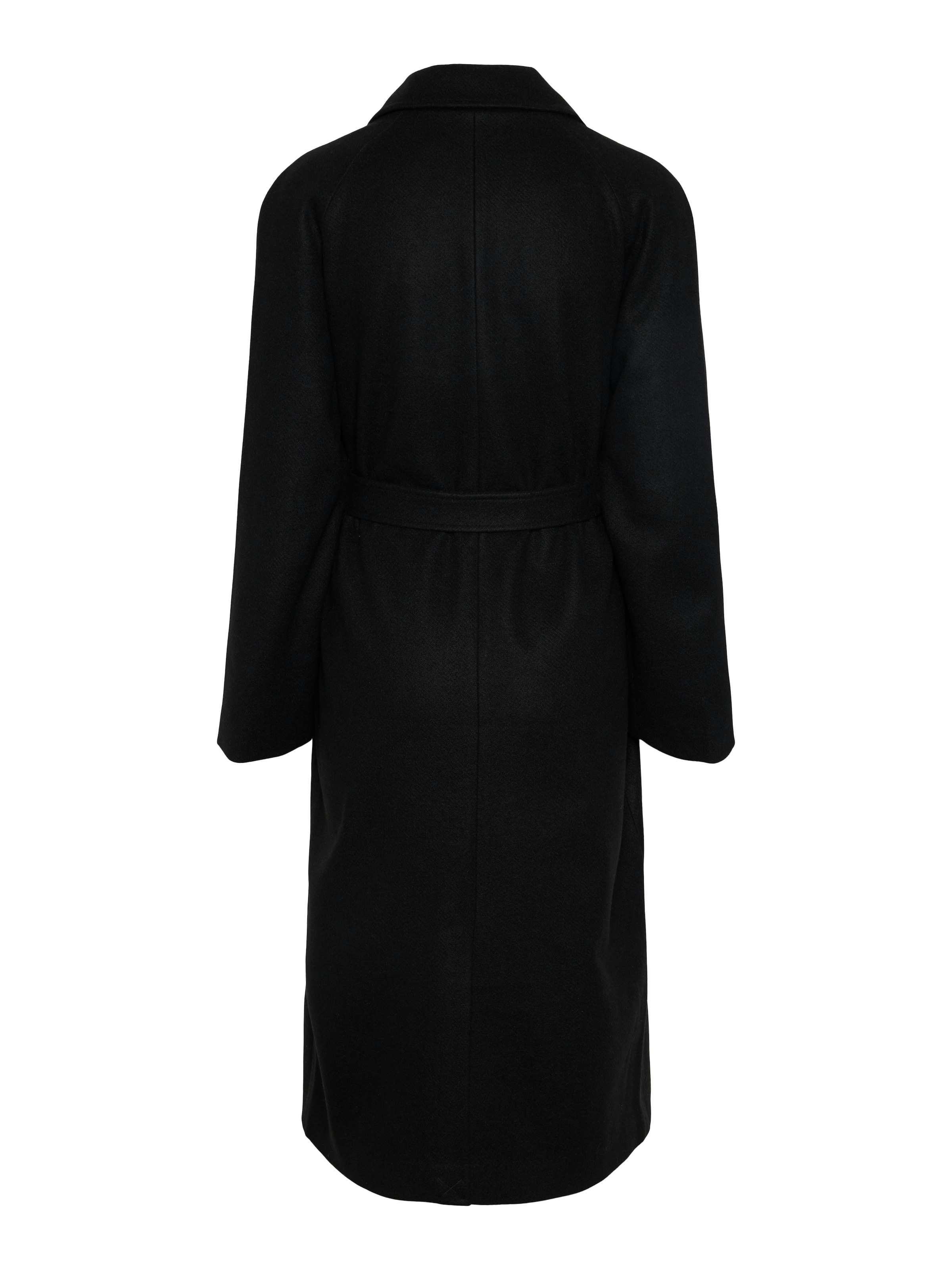 melns PIECES Starpsezonu mētelis 'MARBEL'