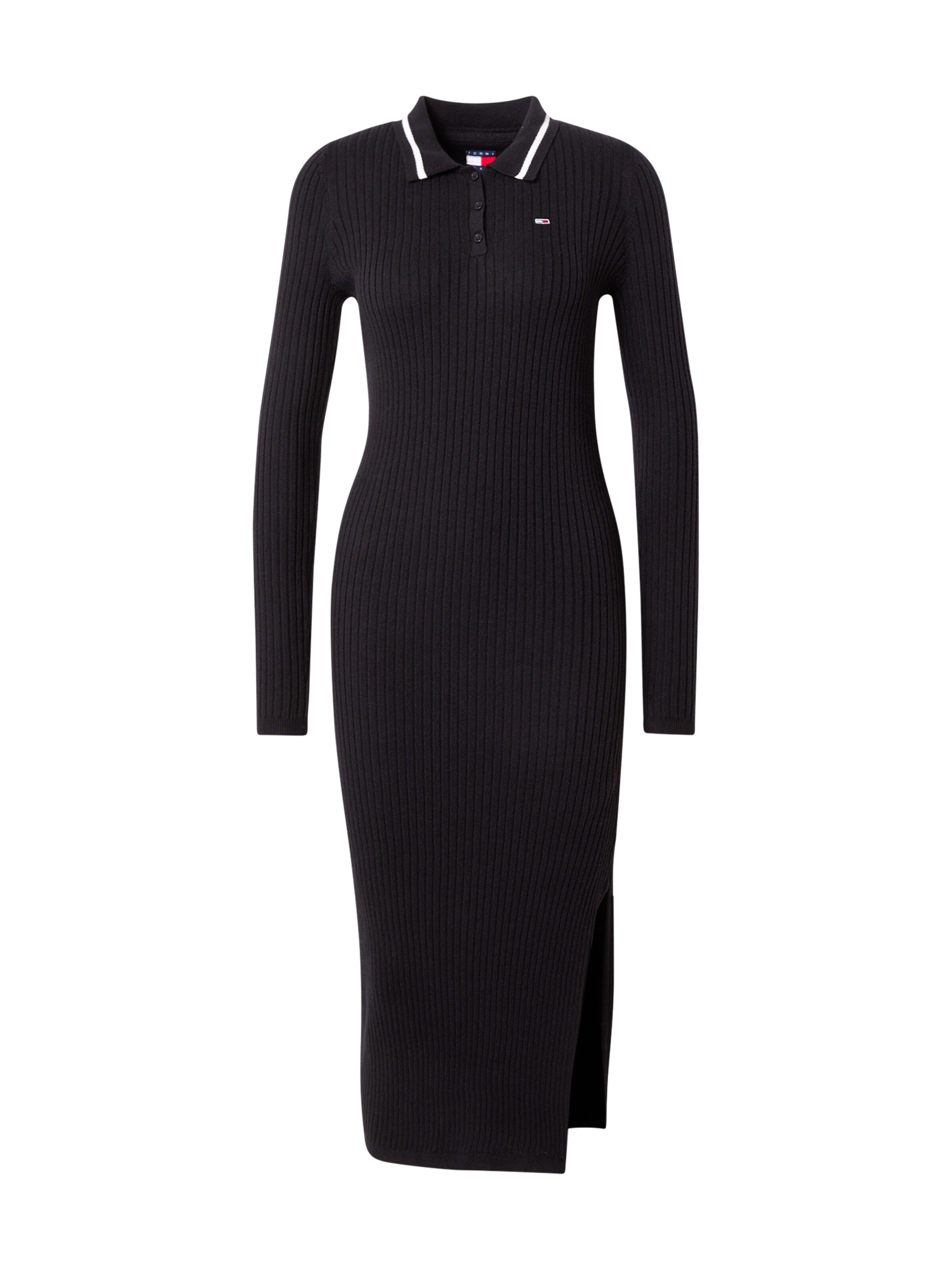 Abito in maglia di Tommy Jeans in nero: frontale