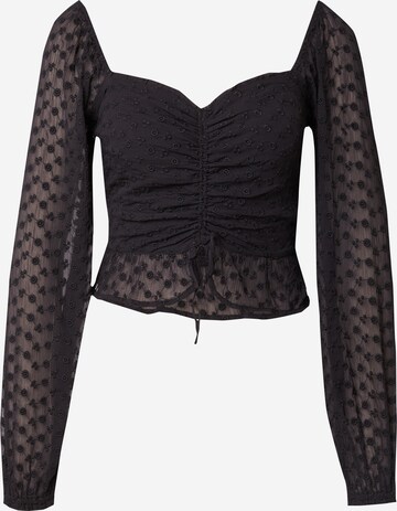 HOLLISTER Blouse in Black: front