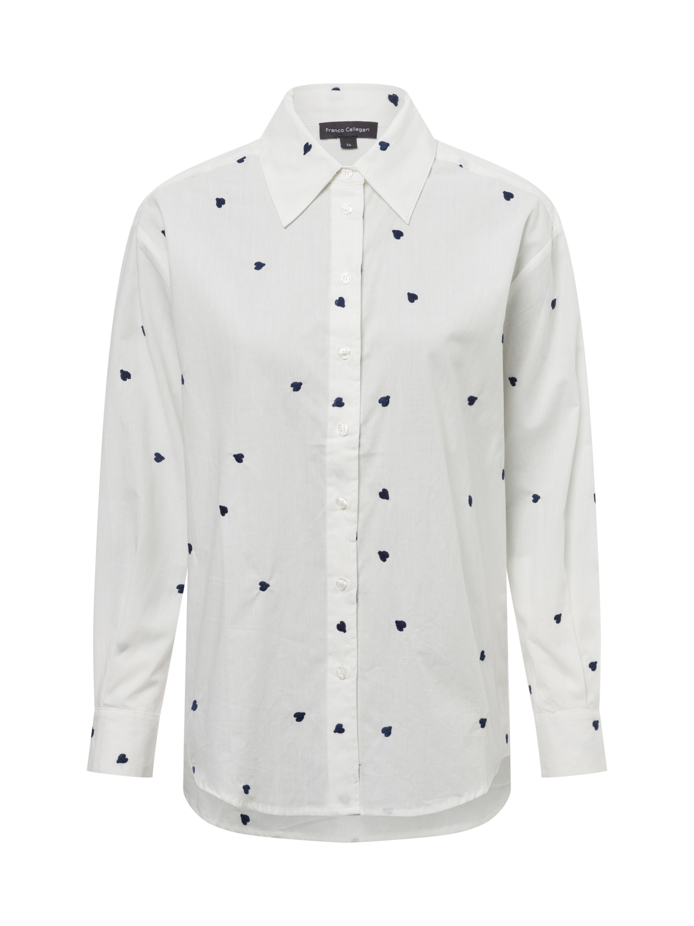 Franco Callegari Bluse in Weiß: Vorderseite