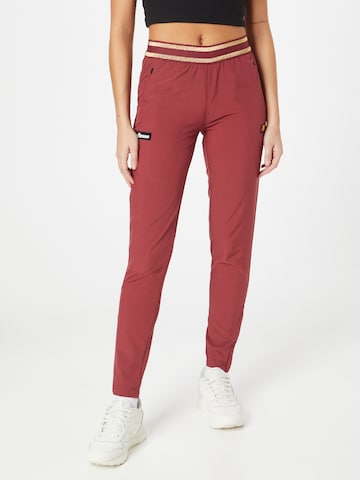 ELLESSE Slim fit Workout Pants 'Zoie' in Red: front