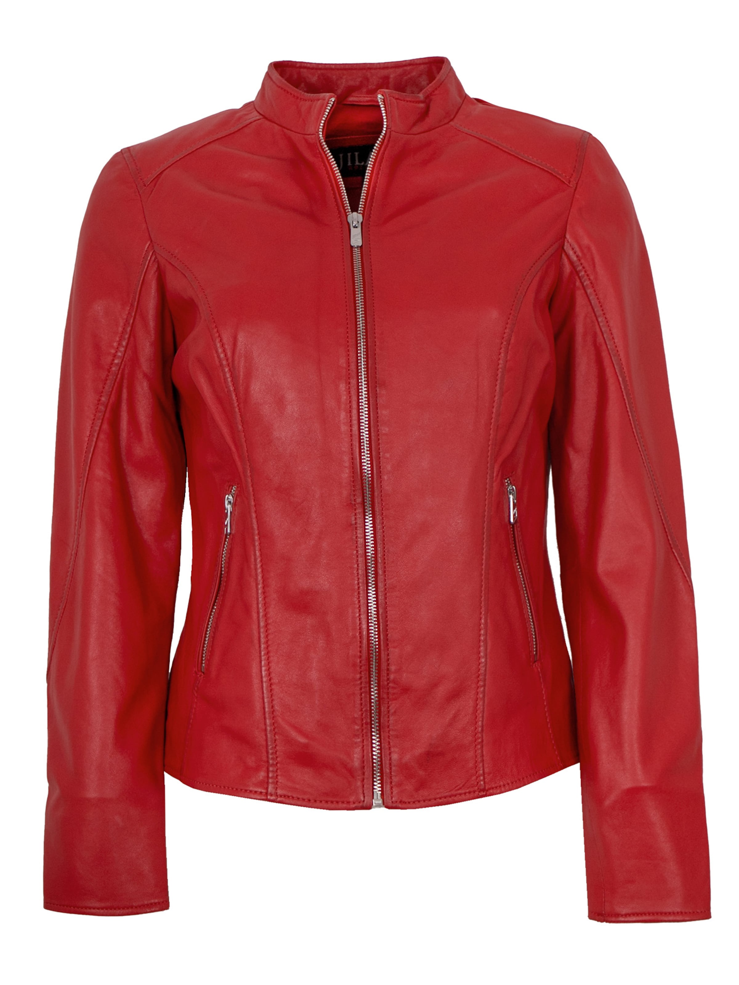 Jilani Between-Season Jacket 'Fulya' in Red: front