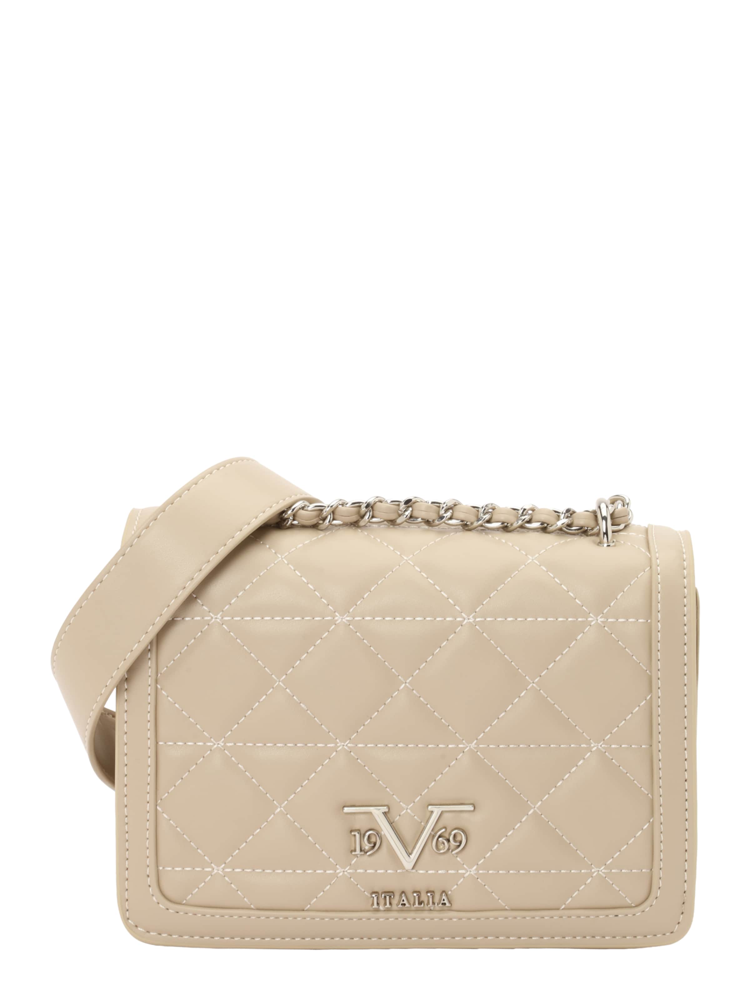 19V69 ITALIA Umhängetasche 'Gaby Silver' in Beige: Vorderseite