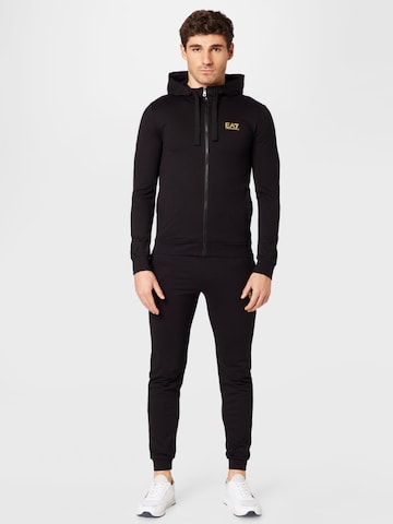 EA7 Emporio Armani Sweatsuit in Black: front