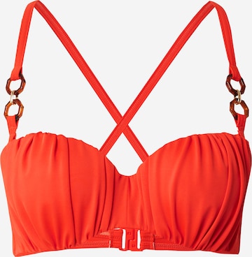 Dorina Bandeau Bikinitop in Oranje: voorkant