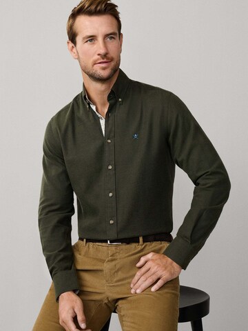Coupe slim Chemise Hackett London en vert