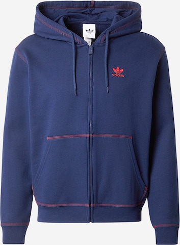 ADIDAS ORIGINALS Jopa na zadrgo 'ESSENTIALS' | modra barva: sprednja stran