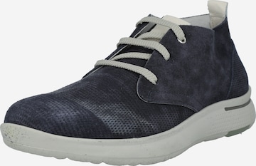 Bata Platform trainers in Blue: front