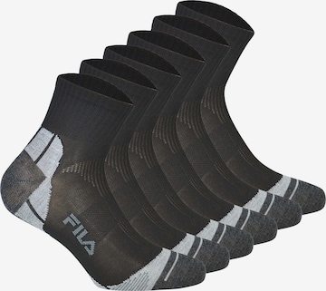 FILA Athletic Socks in Black: front