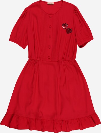 N°21 Kleid in rot / schwarz, Produktansicht