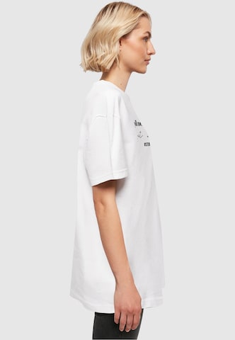 Merchcode Oversized Shirt 'Just Start' in White