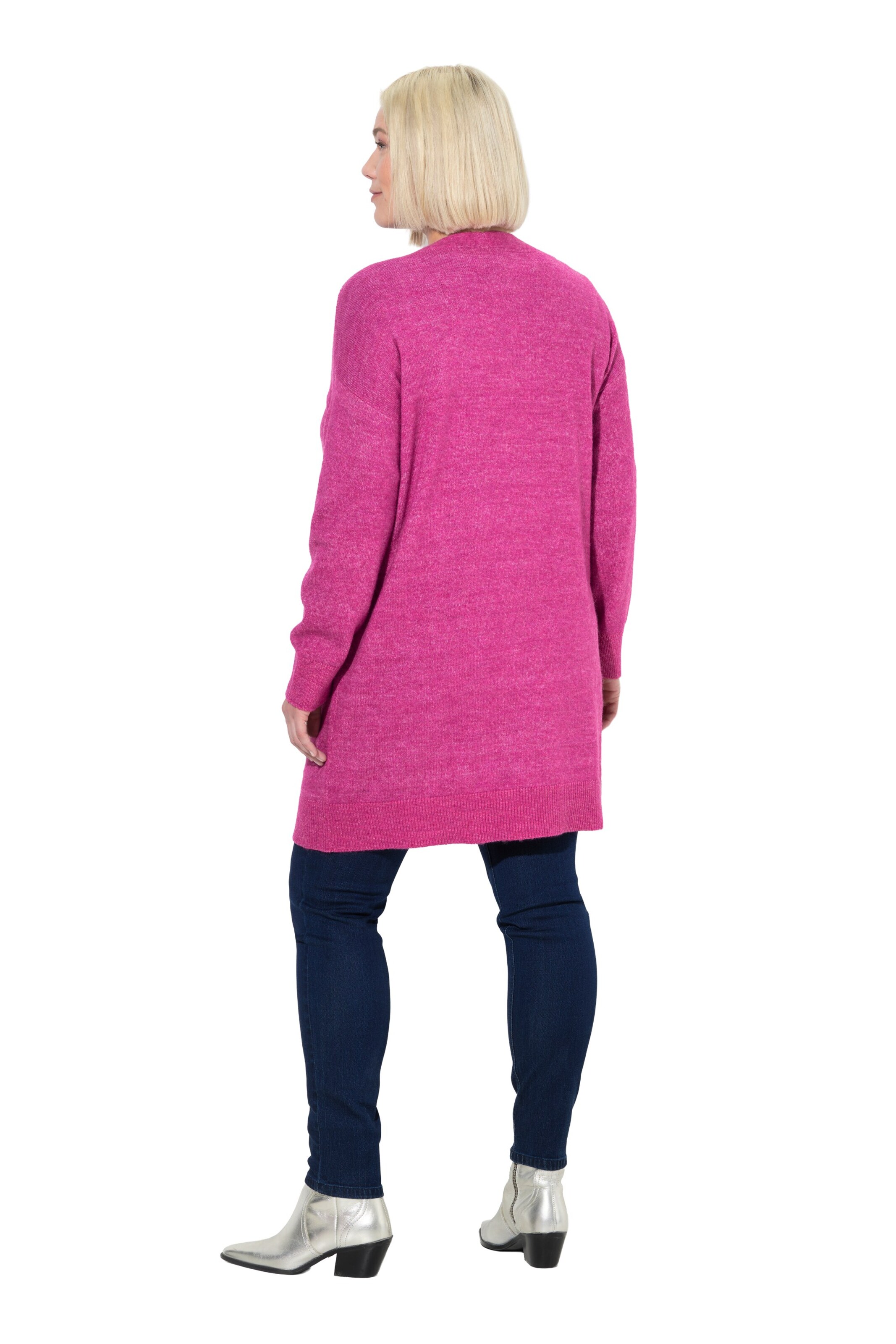 Ulla Popken Gebreid vest in Roze