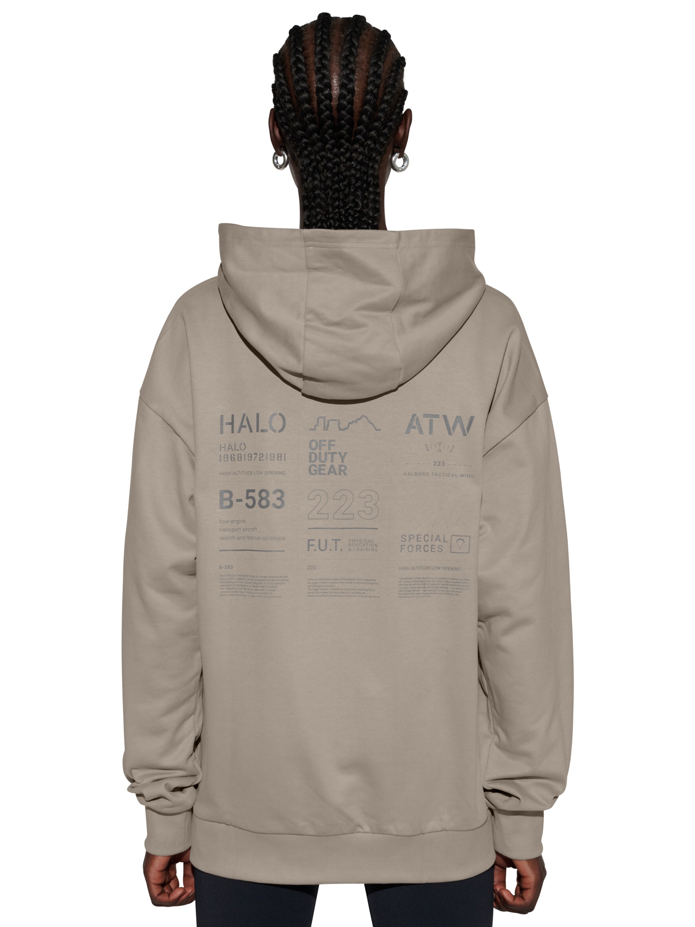 HALO Sweatshirt in Grau: Vorderseite