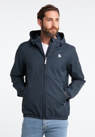 Schmuddelwedda Between-Season Jacket 'Yuka' in Blue: front