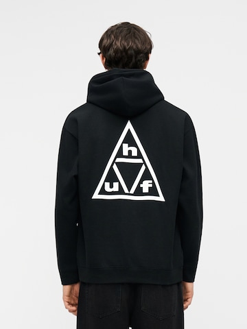 Sweat-shirt 'Triple Triangle' HUF en noir : devant