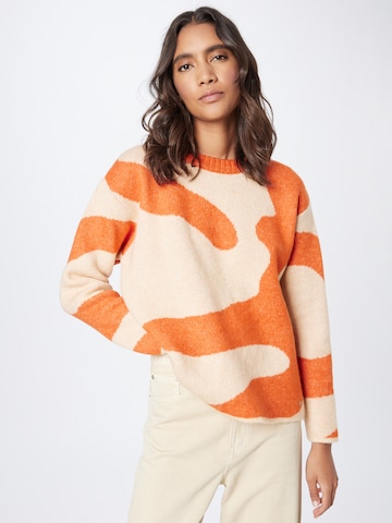 Key Largo Sweater 'Tiger' in Orange: front