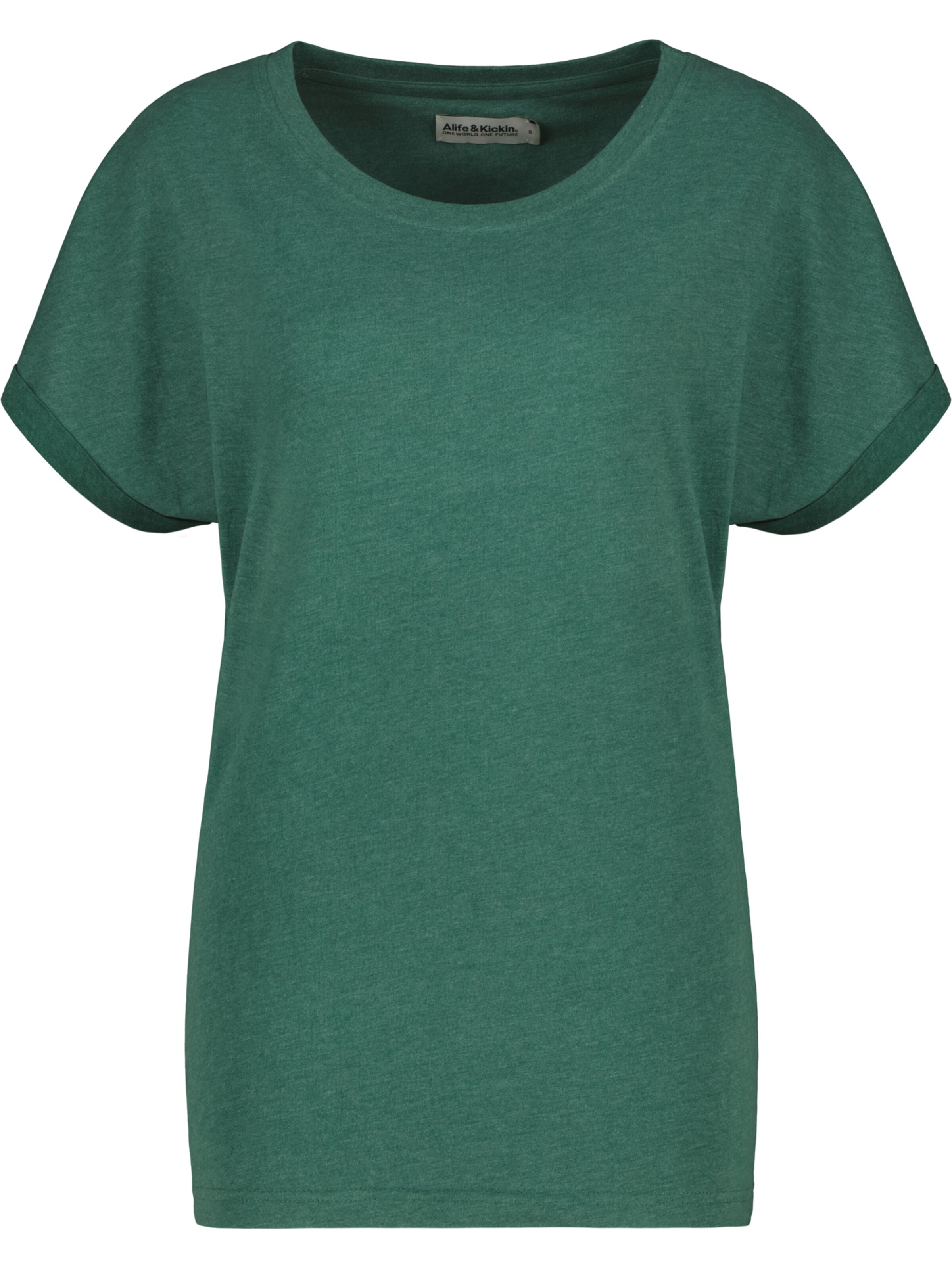 alife & kickin T-Shirt 'MalaikaAK A' in Grün: Vorderseite