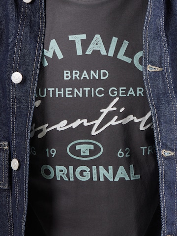 TOM TAILOR Shirt in Grey