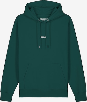 Watapparel Sweatshirt ' Nope ' in Grün: Vorderseite