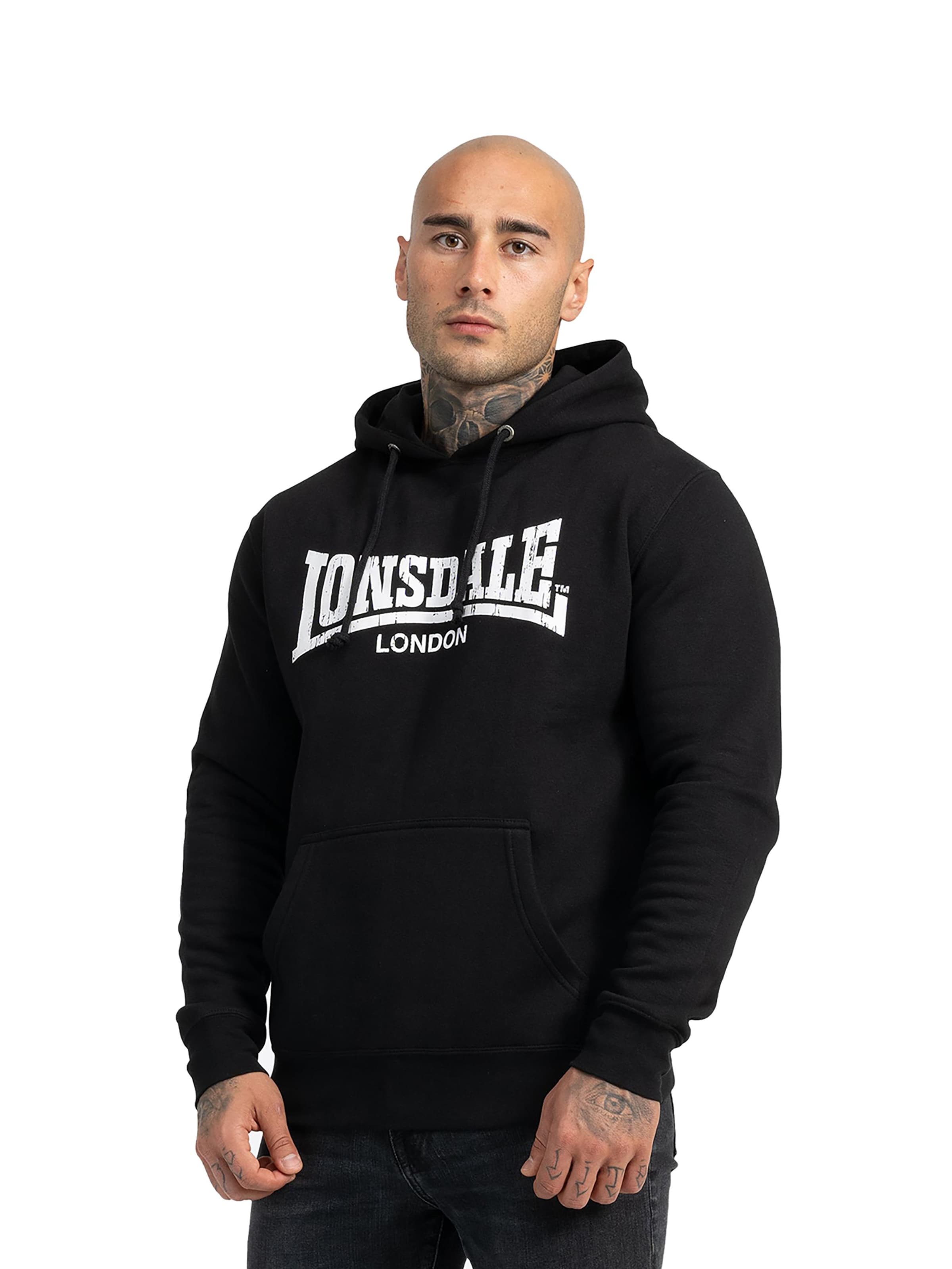 LONSDALE Bluzka sportowa 'Wolterton' w kolorze czarny