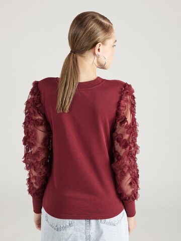 JDY - Sweatshirt 'FAIRVIEW' em vermelho