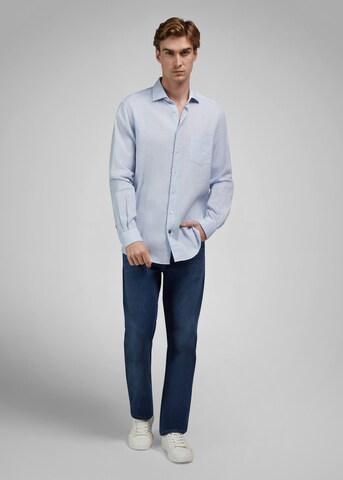 HECHTER PARIS Regular fit Zakelijk overhemd in Blauw