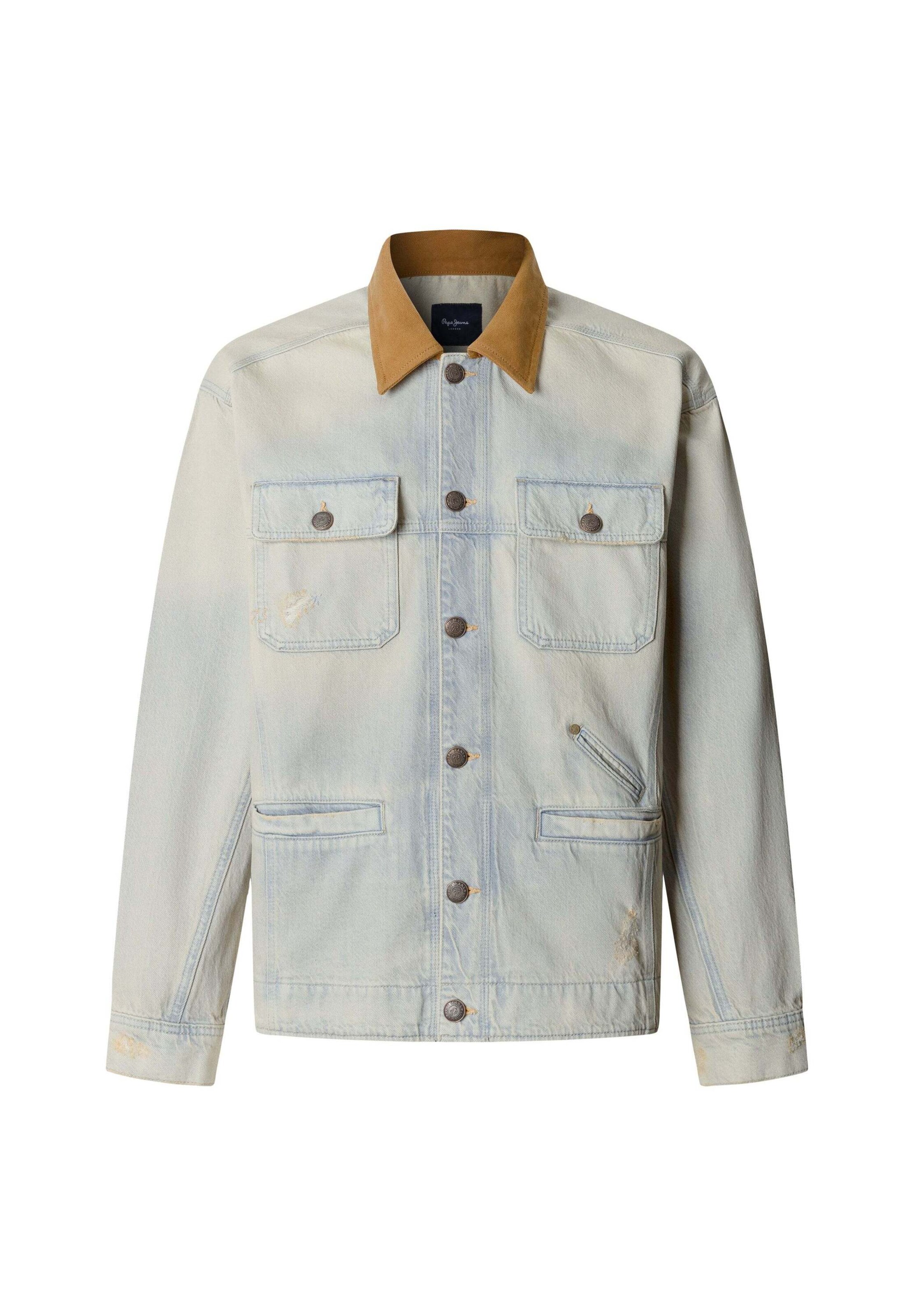 Pepe Jeans Between-season jacket in L in Brown / Light grey, Item view