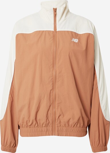 new balance Veste de sport 'Greatest Hit' en noisette / blanc, Vue avec produit